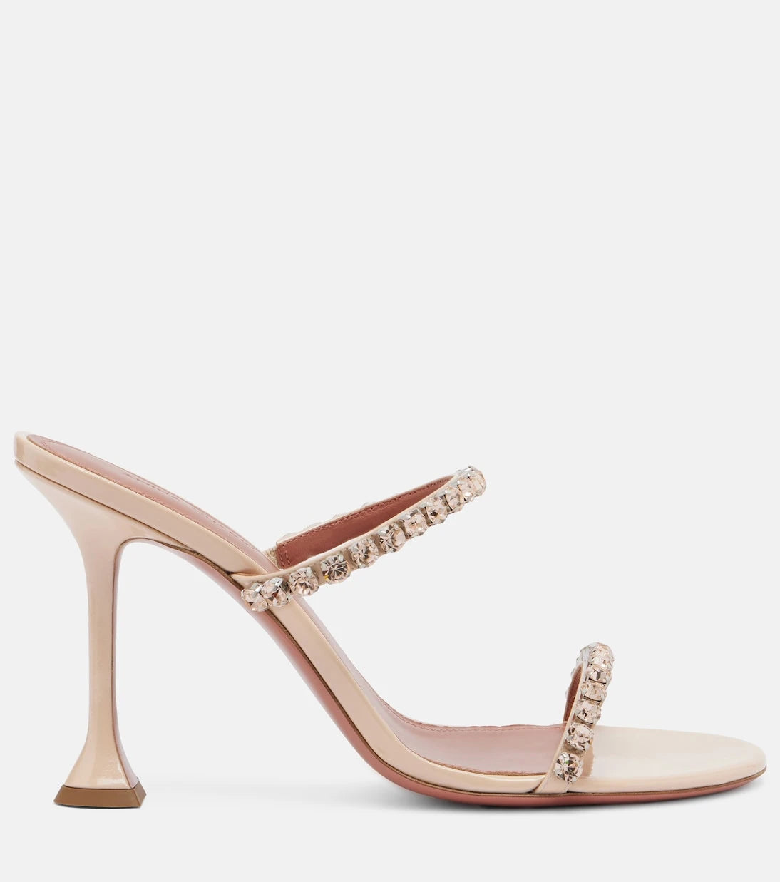 Amina Muaddi - Gigi crystal-embellished leather sandals
