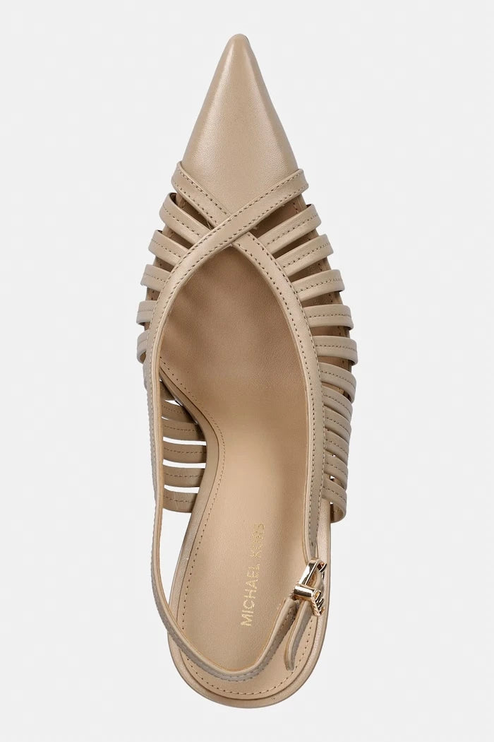 MICHAEL Michael Kors обувки с ток от кожа Adriana High Pump