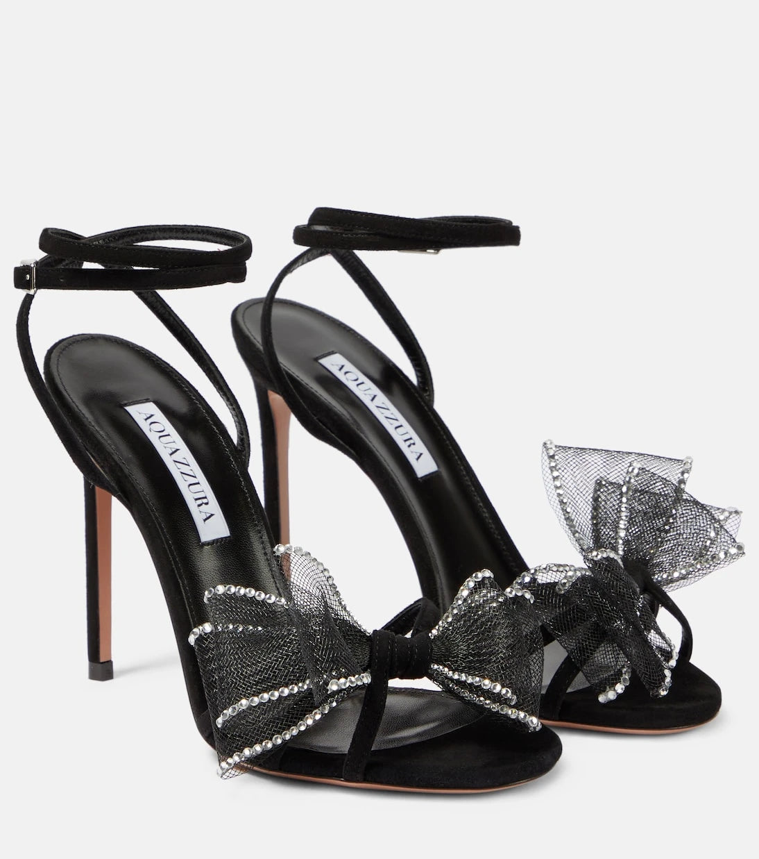 Aquazzura - Reve embellished suede sandals