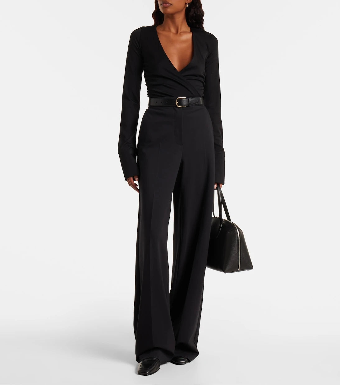 Max Mara - Nigella draped wool bodysuit