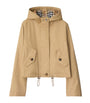 Burberry Beige Gabardine Cropped Parka