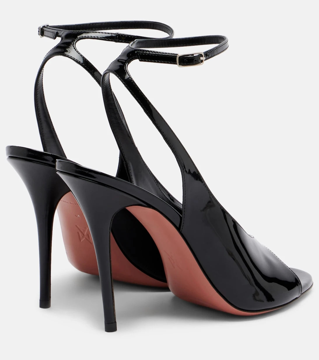 Amina Muaddi - Anok patent leather slingback sandals