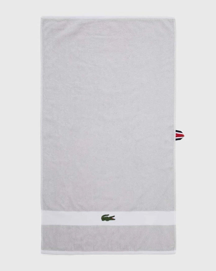 Малка памучна кърпа Lacoste L Casual Argent 55 x 100 cm
