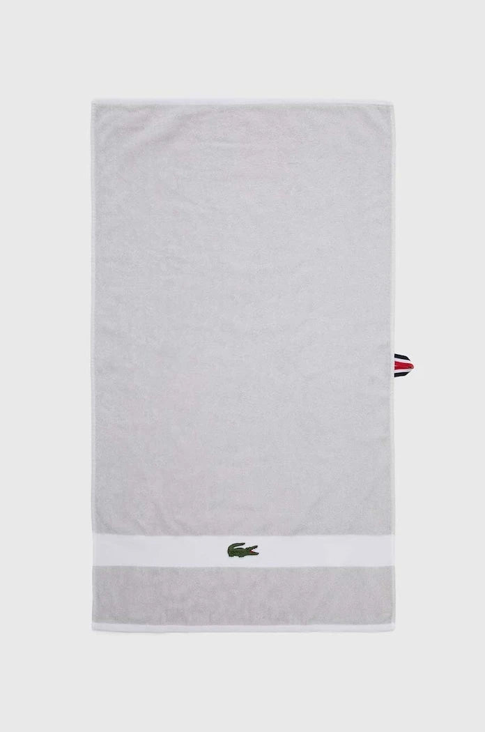 Малка памучна кърпа Lacoste L Casual Argent 55 x 100 cm