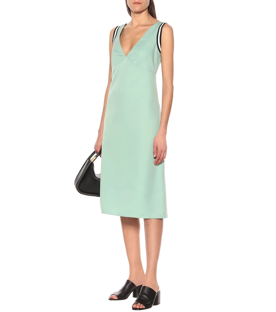 Plan C - Sleeveless cady midi dress