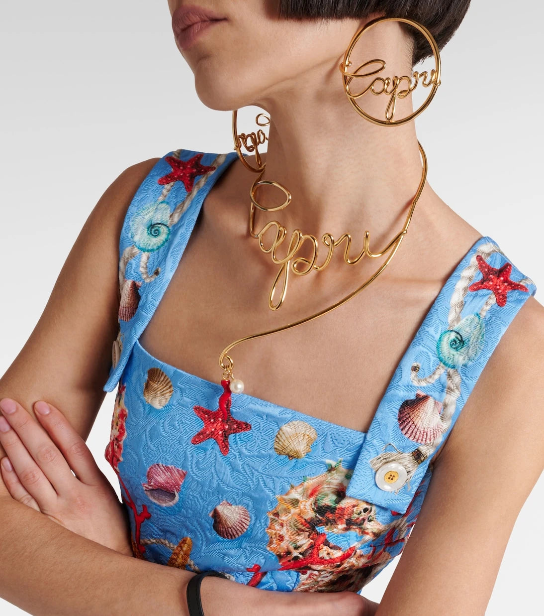 Dolce&Gabbana - Capri printed minidress