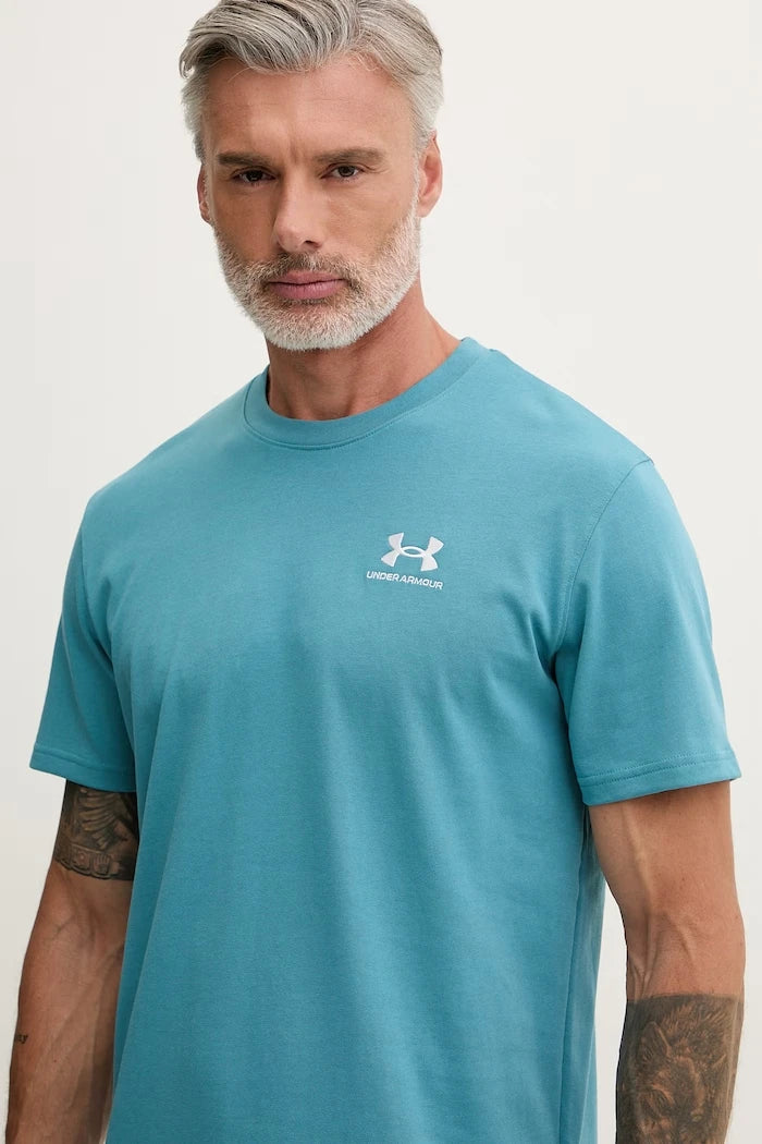Under Armour erkek antrenman tişörtü UA LOGO EMB HEAVYWEIGHT
