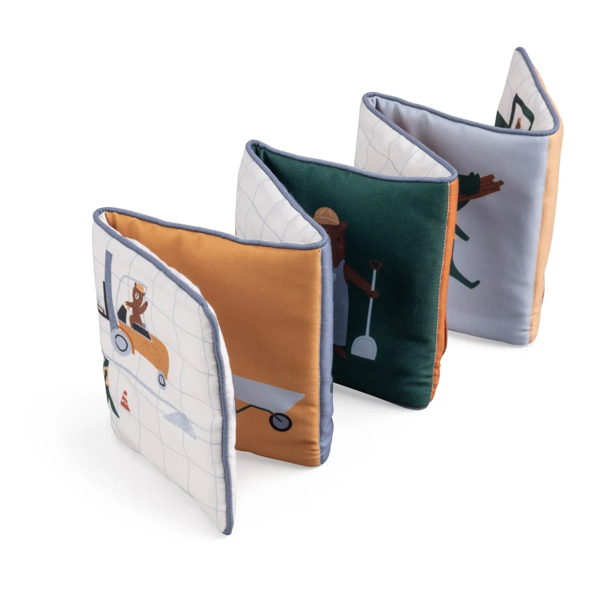 Sebra - Builders soft toy book
