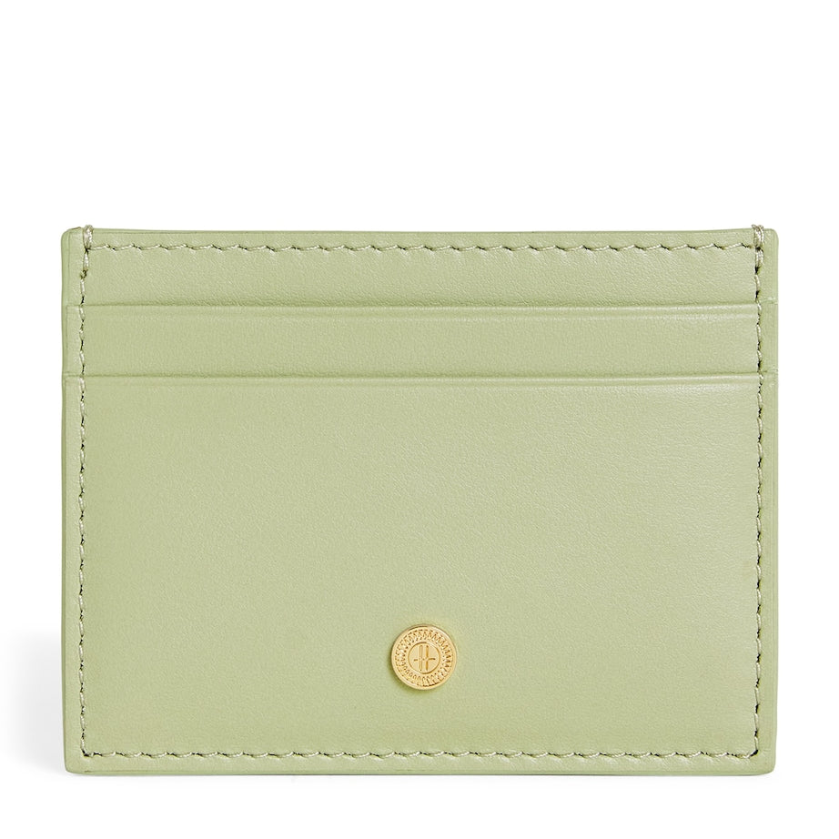 Green Leather Card Holder