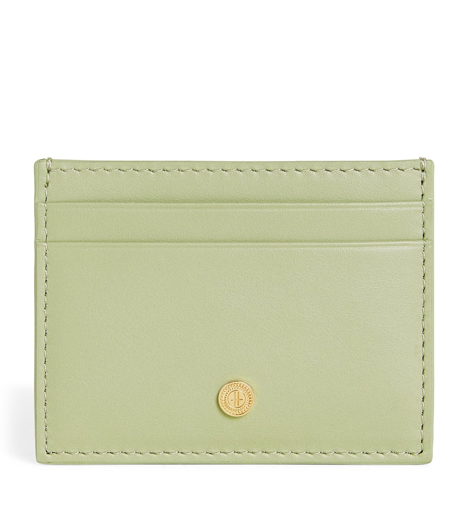 Green Leather Card Holder