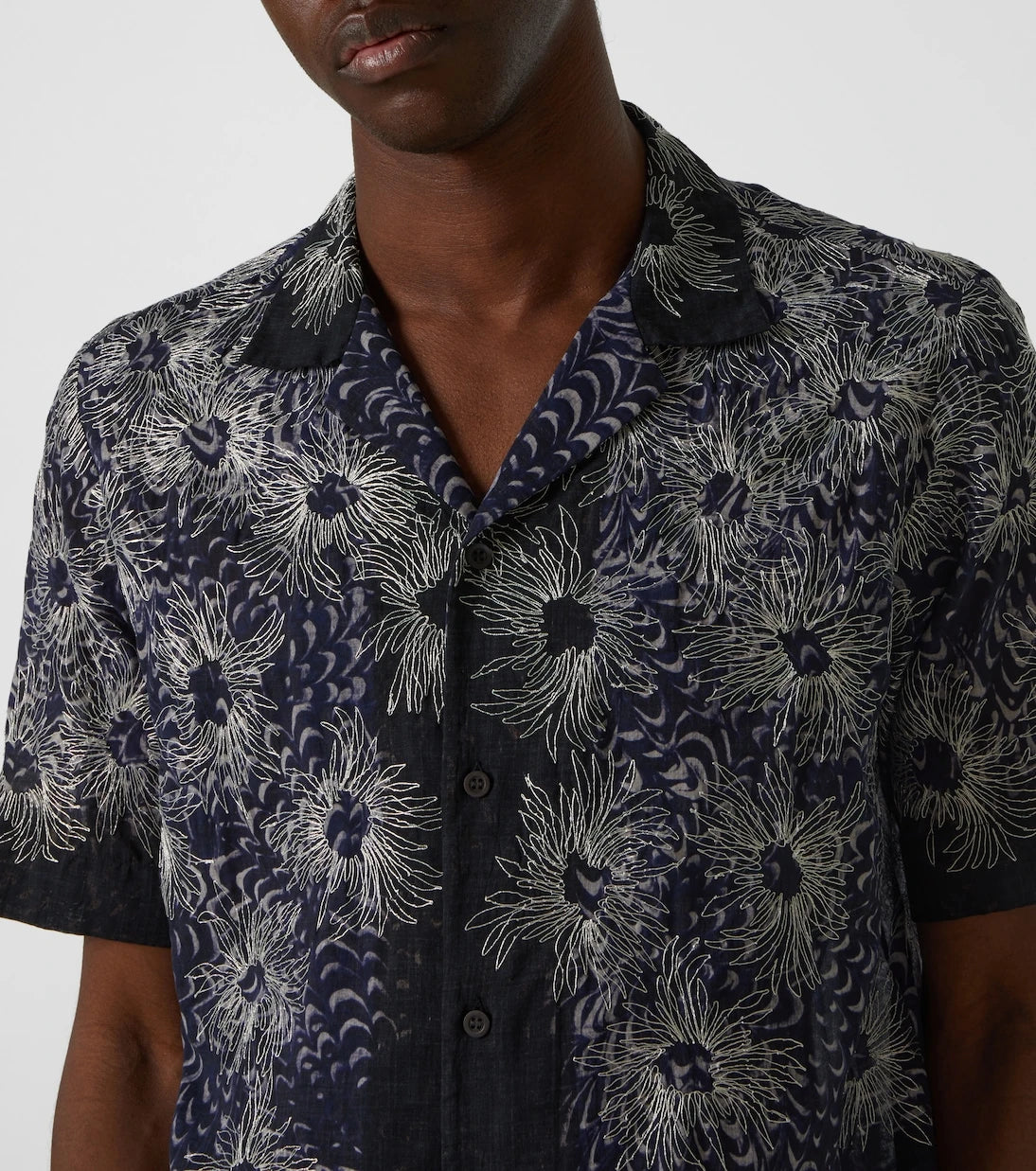 Dries Van Noten - Embroidered cotton bowling shirt