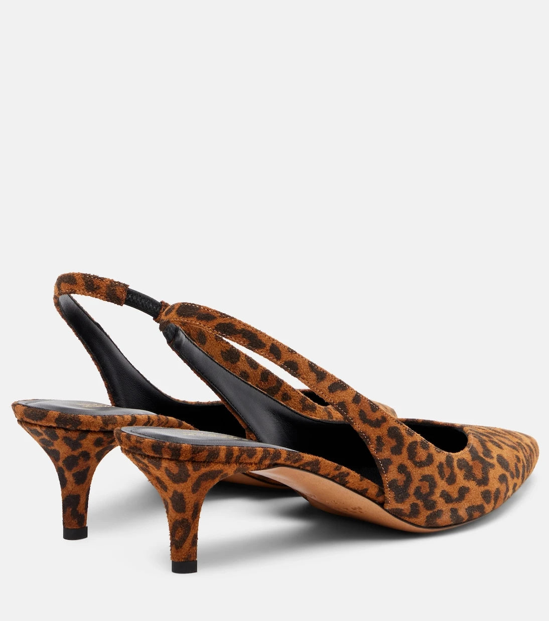 Isabel Marant - Padim 50 leopard-print suede slingback pumps