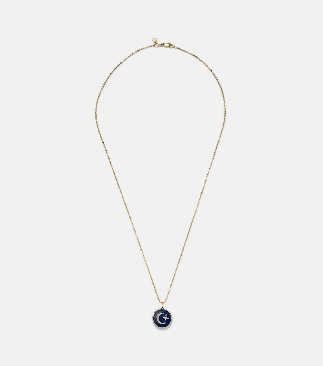 Sydney Evan - Celestial Medallion 14kt gold chain necklace with diamonds