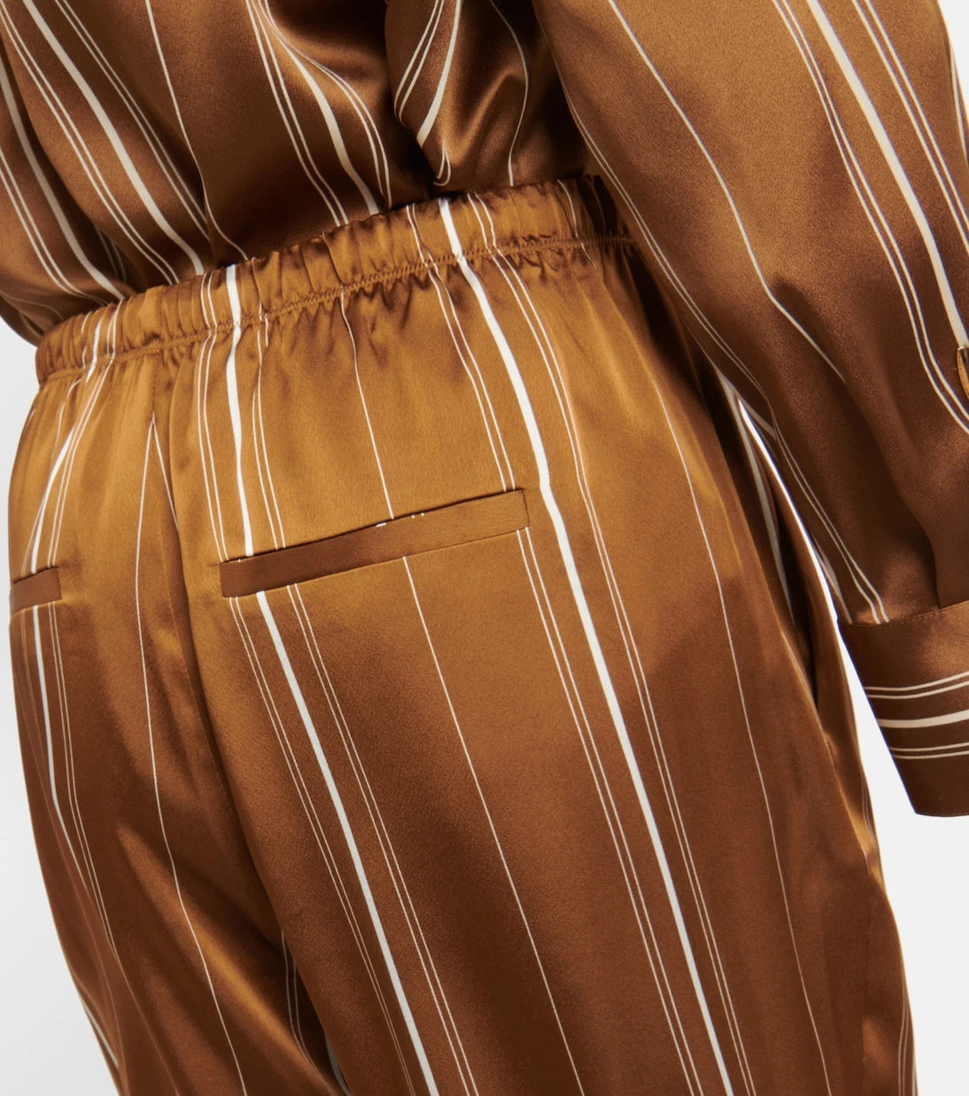 Vince - High-rise striped pants