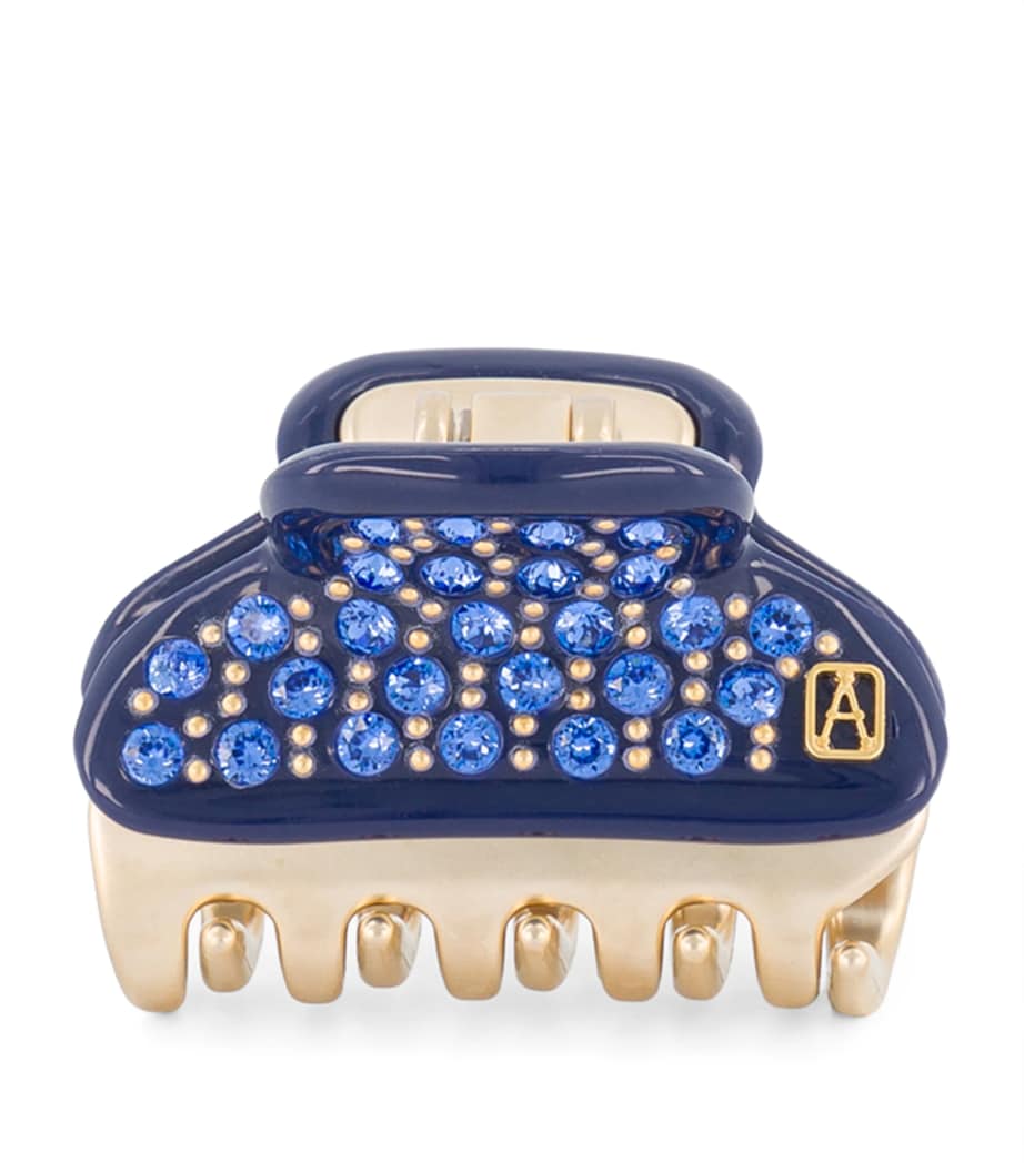 Alexandre de Paris Gold-Plated Crystal-Embellished Claw Hair Clip