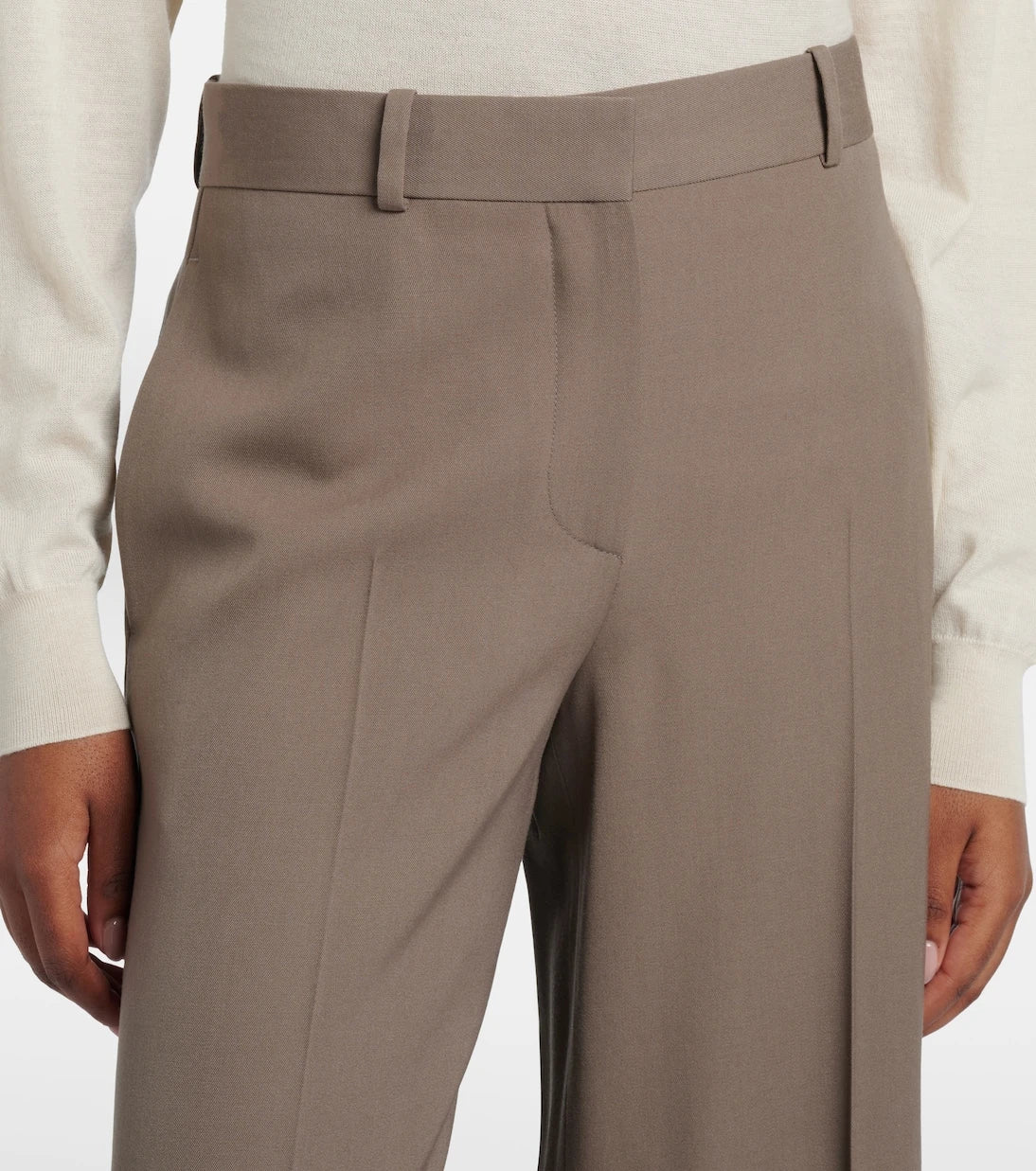 The Row - Dender wool wide-leg pants