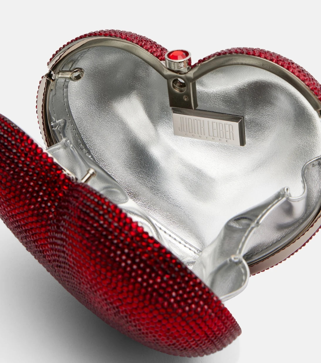 Judith Leiber Couture - حقيبة يد كلاتش مزينة L'Amour Petit Coeur