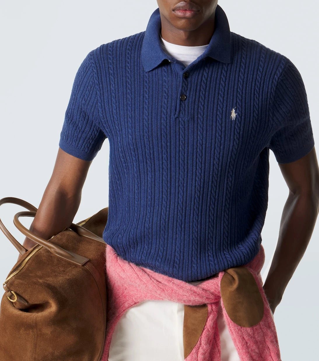 Polo Ralph Lauren - Cable-knit cotton polo sweater