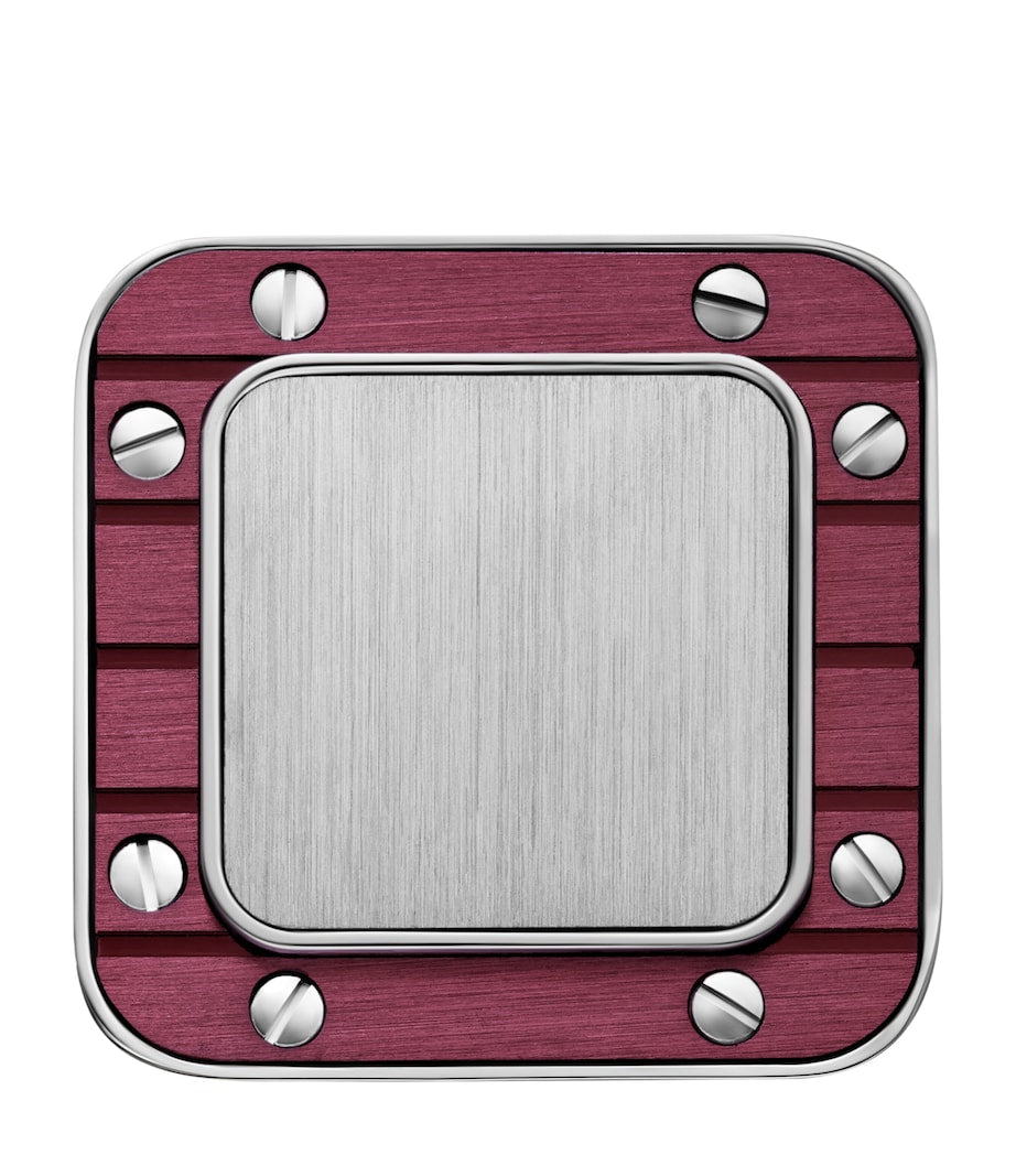 Sterling Silver Santos De Cartier Cufflinks