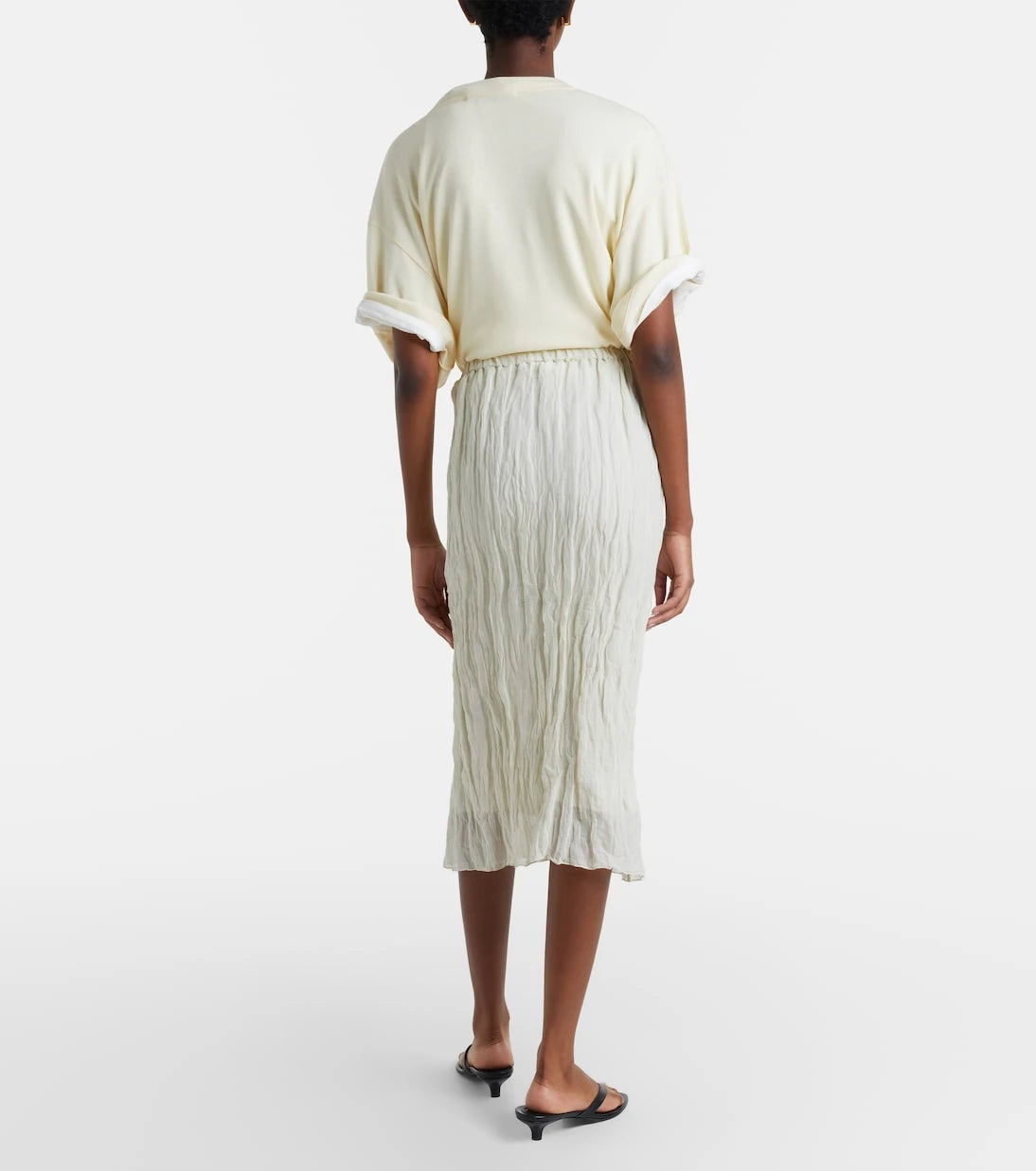 Róhe - Cotton-blend midi skirt