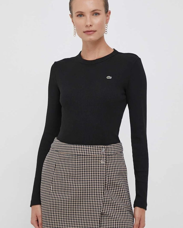Lacoste Uzun Kollu Pamuklu Bluz