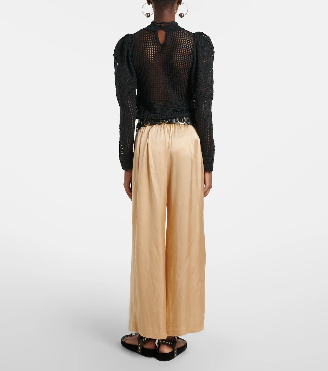Isabel Marant - Nolia satin wide-leg pants