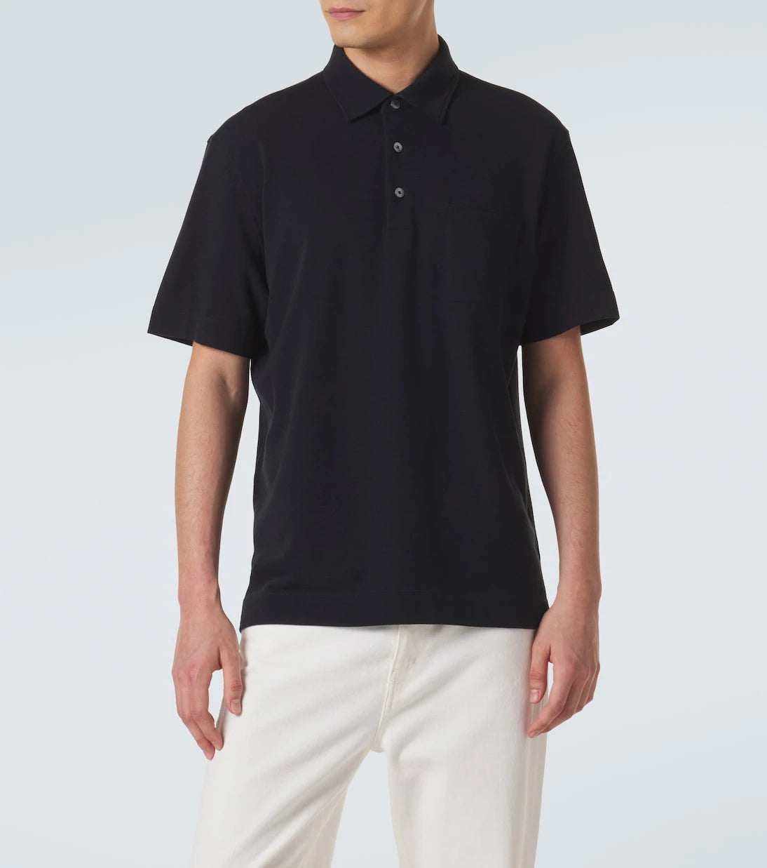 Zegna - Cotton piqué polo shirt