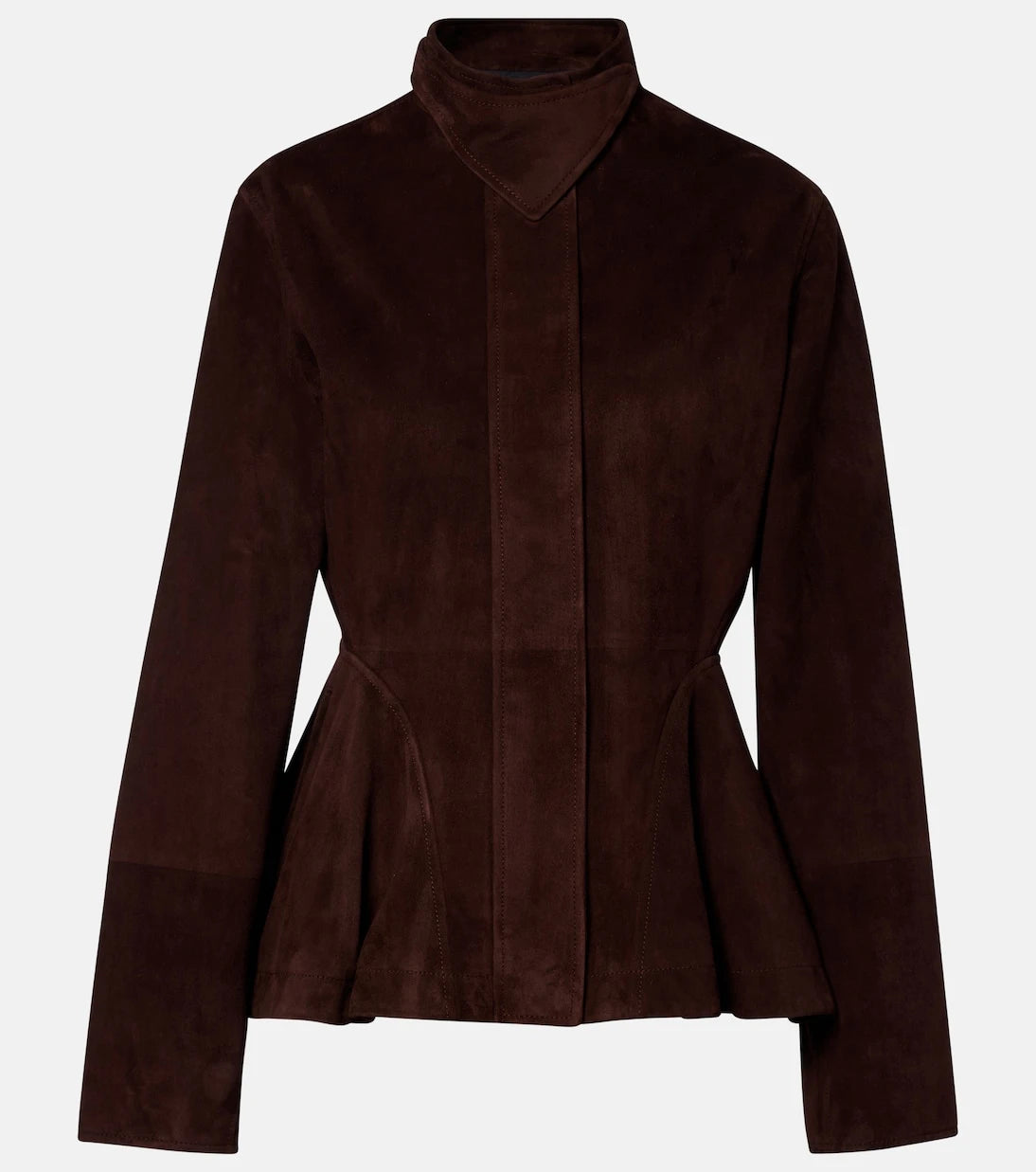 Alaïa - Peplum suede jacket