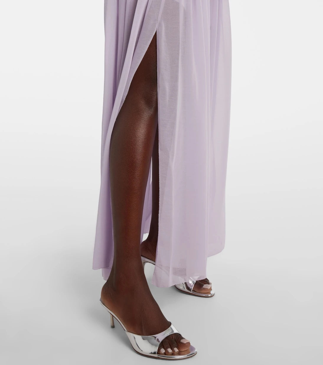 Jacques Wei - Sequined paneled maxi dress