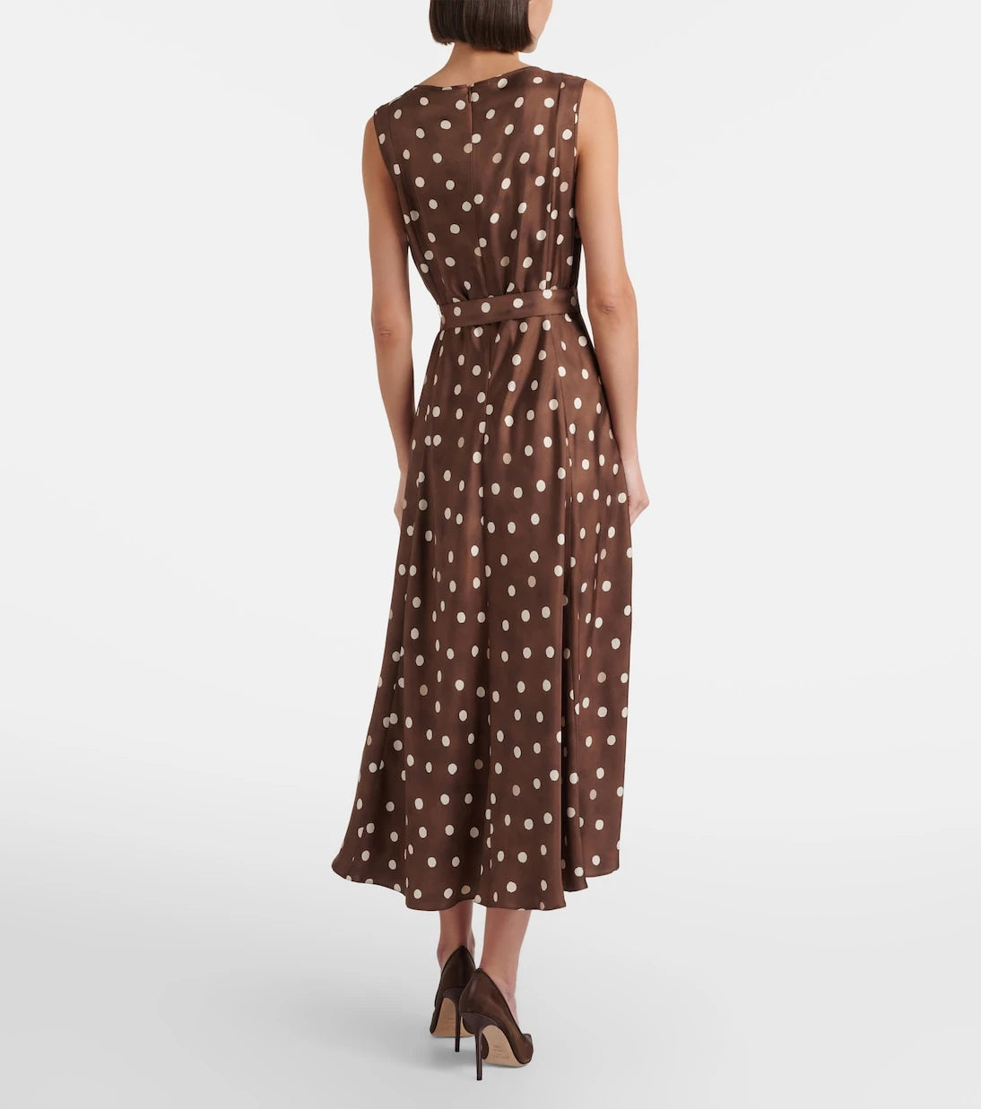 'S Max Mara - Martina polka-dot silk midi dress