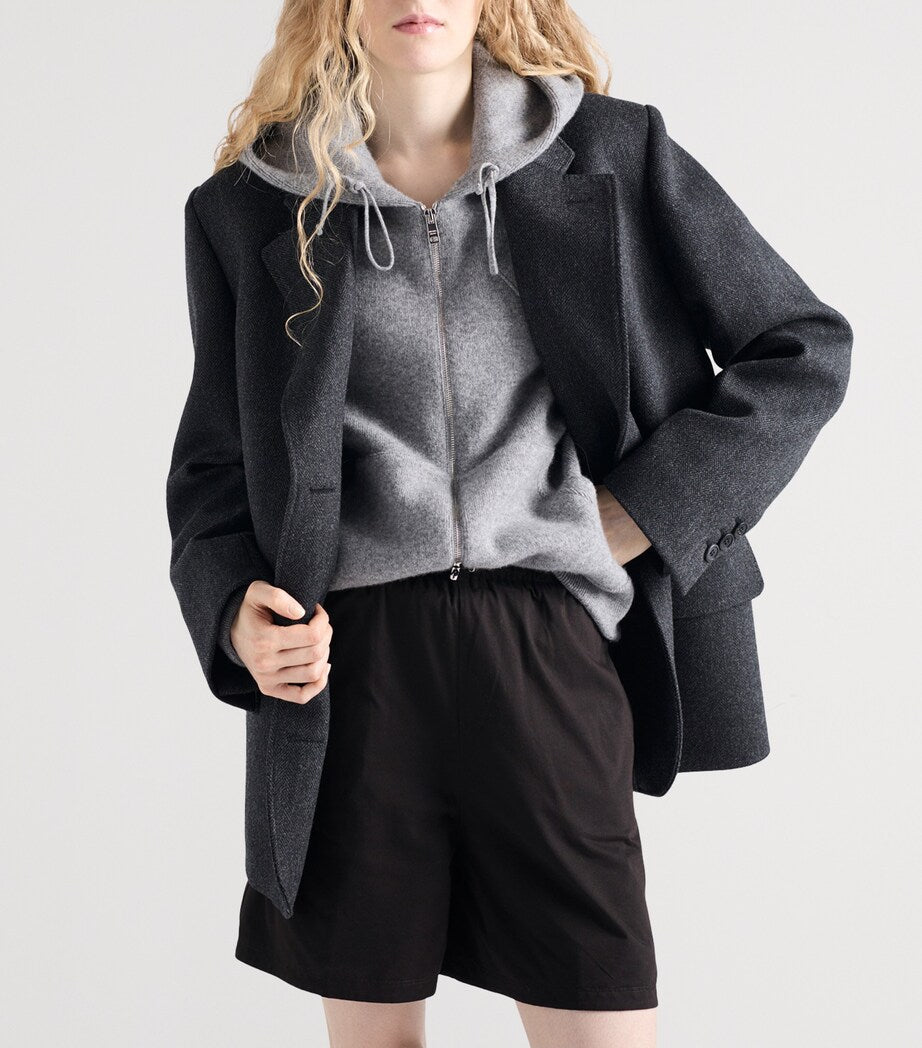 Prada Black Reversible Cotton Shorts