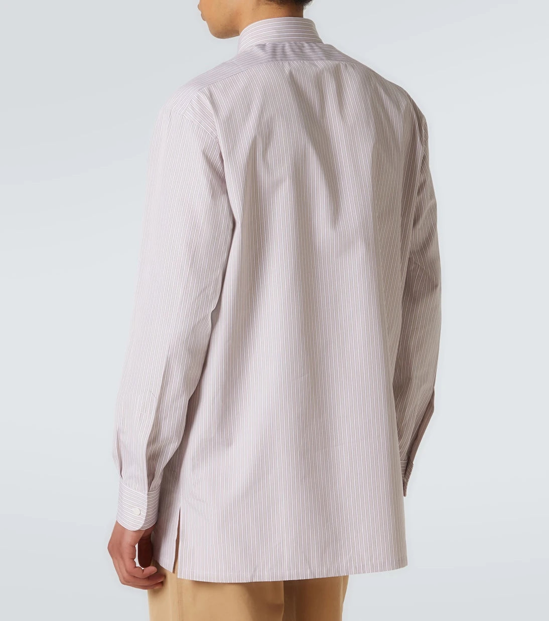Charvet - Striped cotton poplin shirt