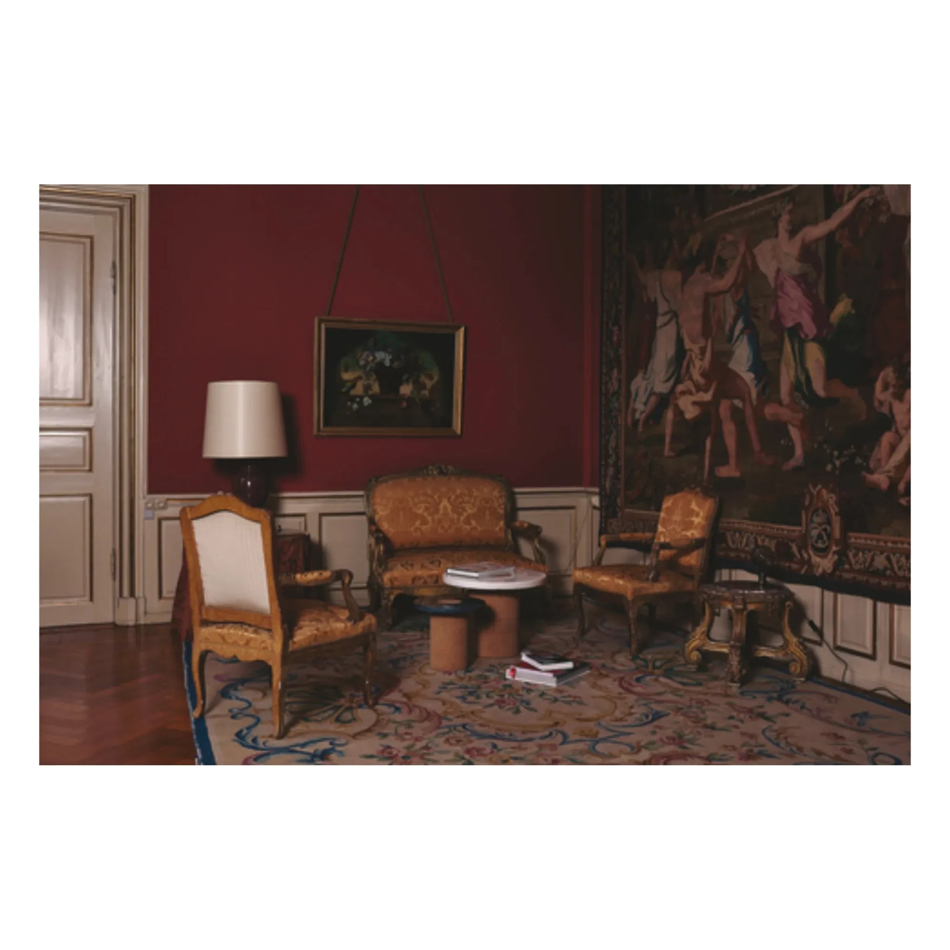 Frama - Sintra Side Table, Cork Base | Black Metal