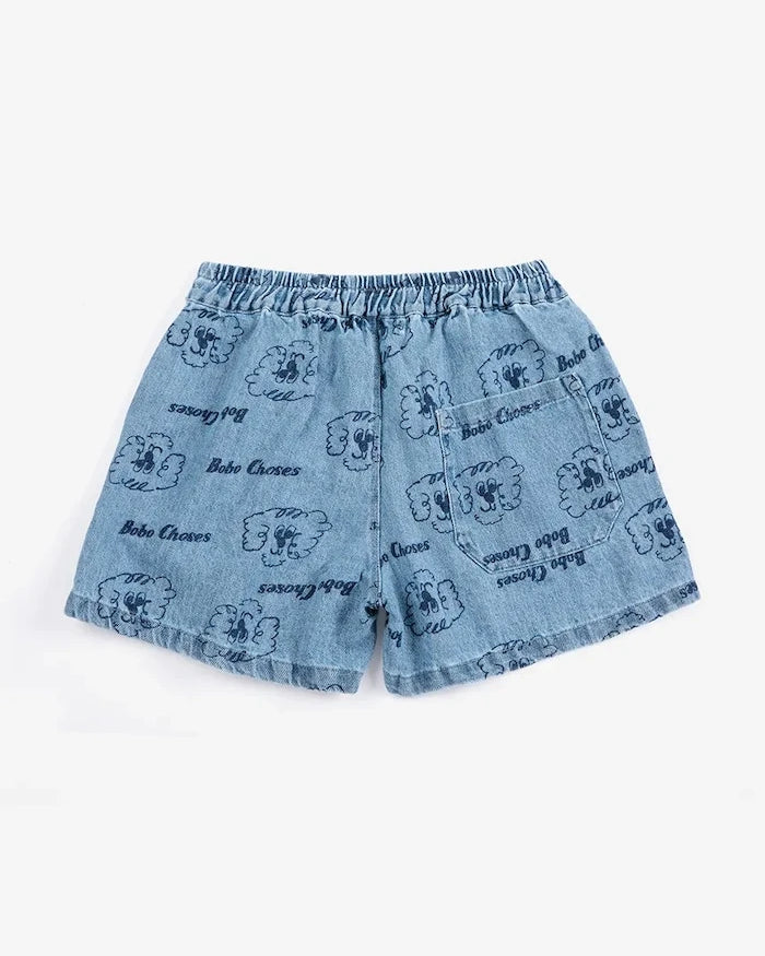Bobo Choses Pickles The Dog Bebek Denim Şort