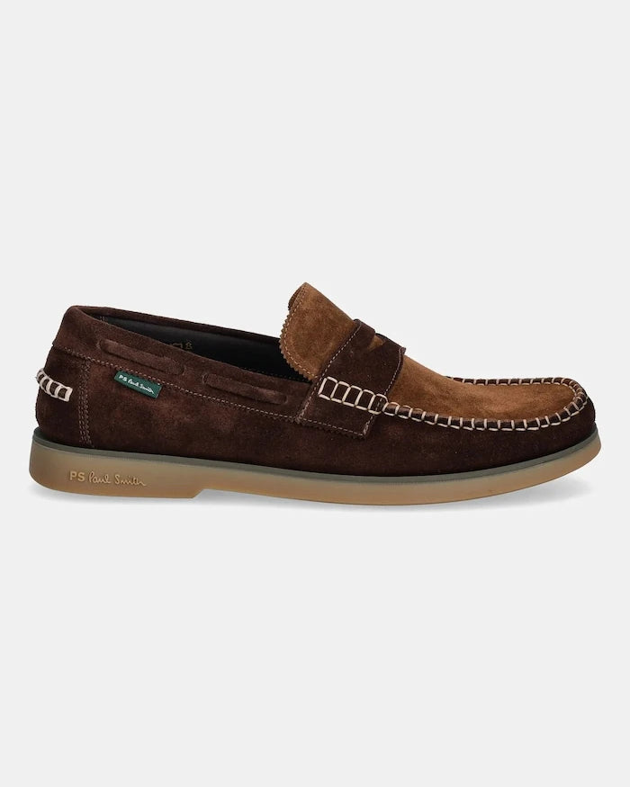 Велурени мокасини PS Paul Smith Tristain