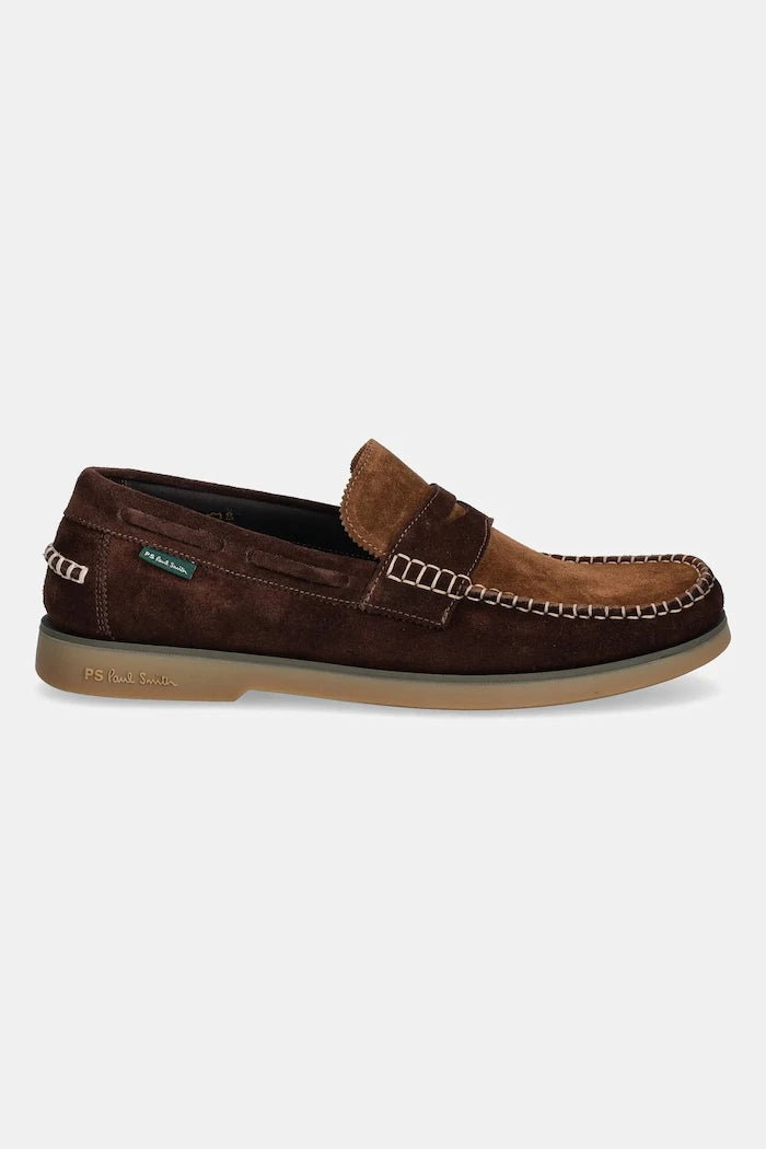 Велурени мокасини PS Paul Smith Tristain
