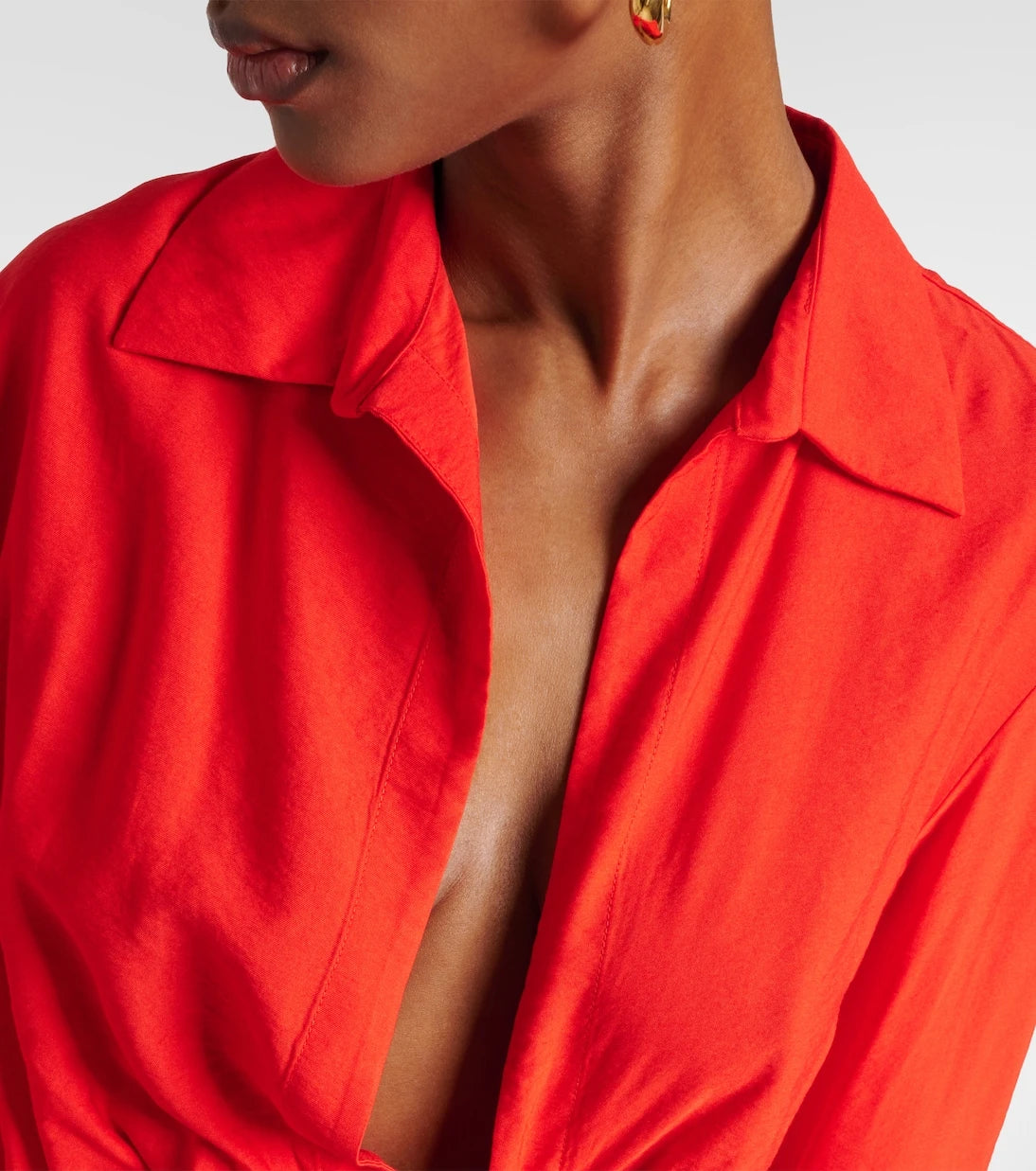 Jacquemus - La Chemise Bahia gathered shirt