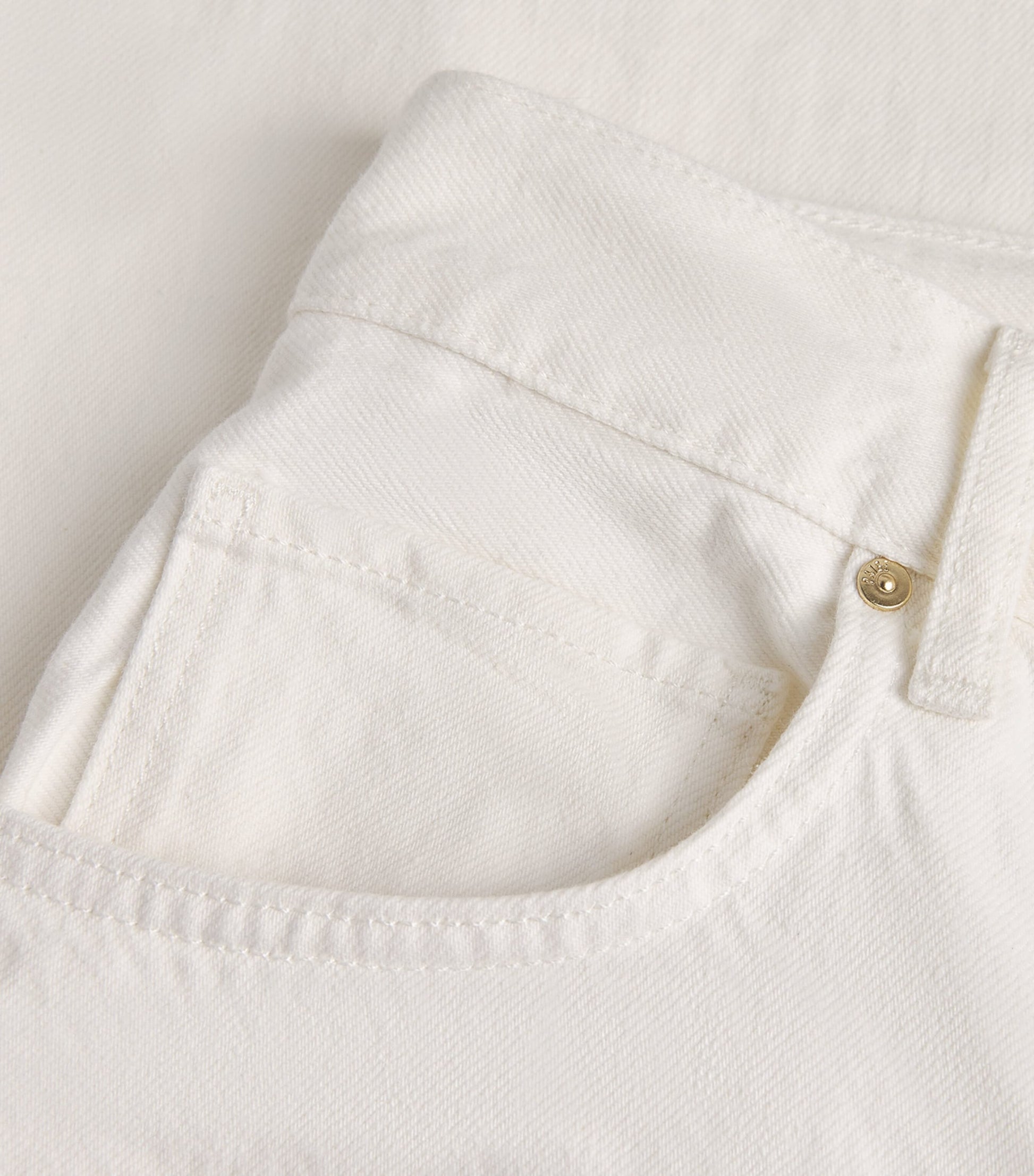 White Arellia High-Rise Barrel Jeans