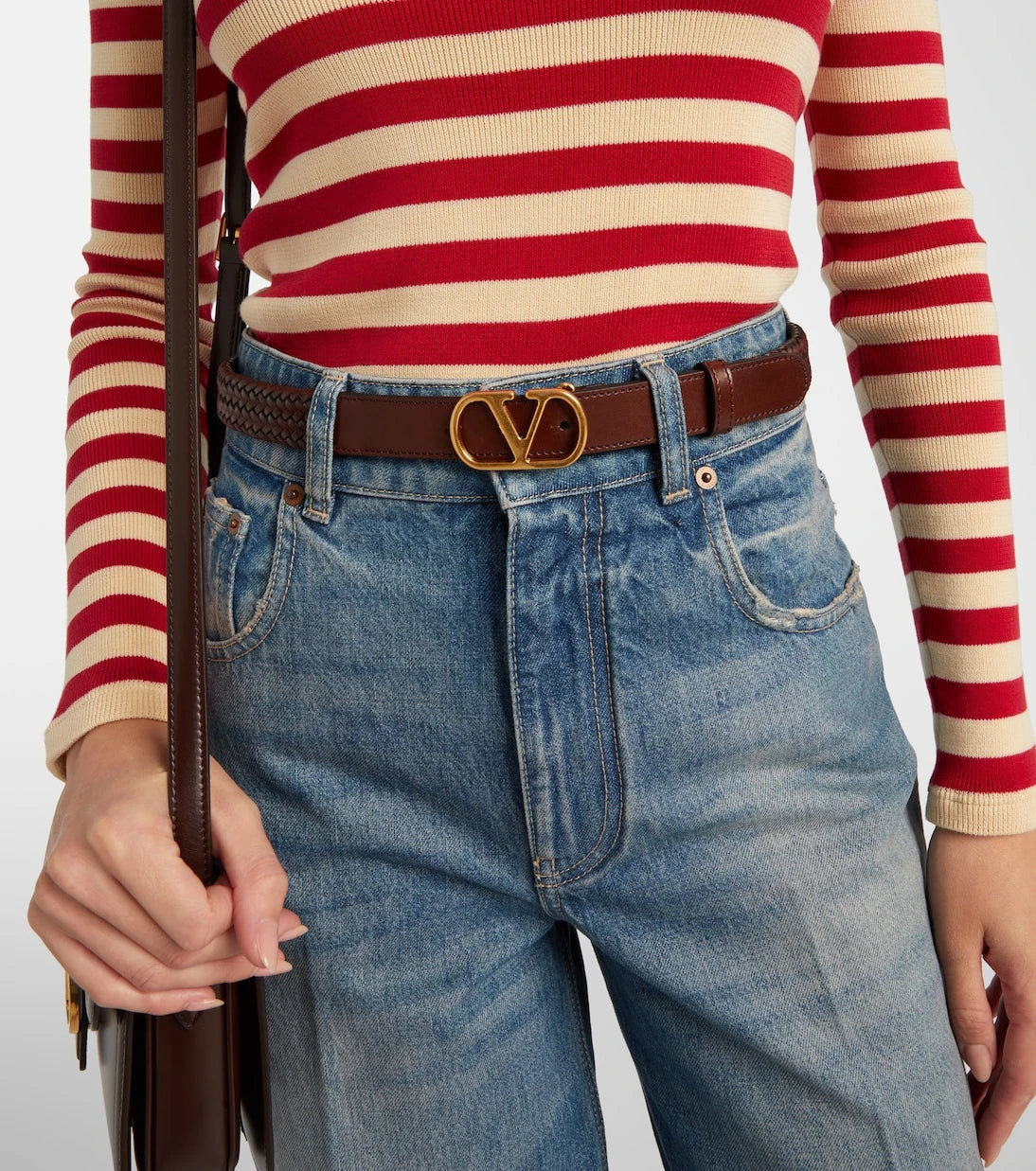 Valentino Garavani - VLogo braided leather belt