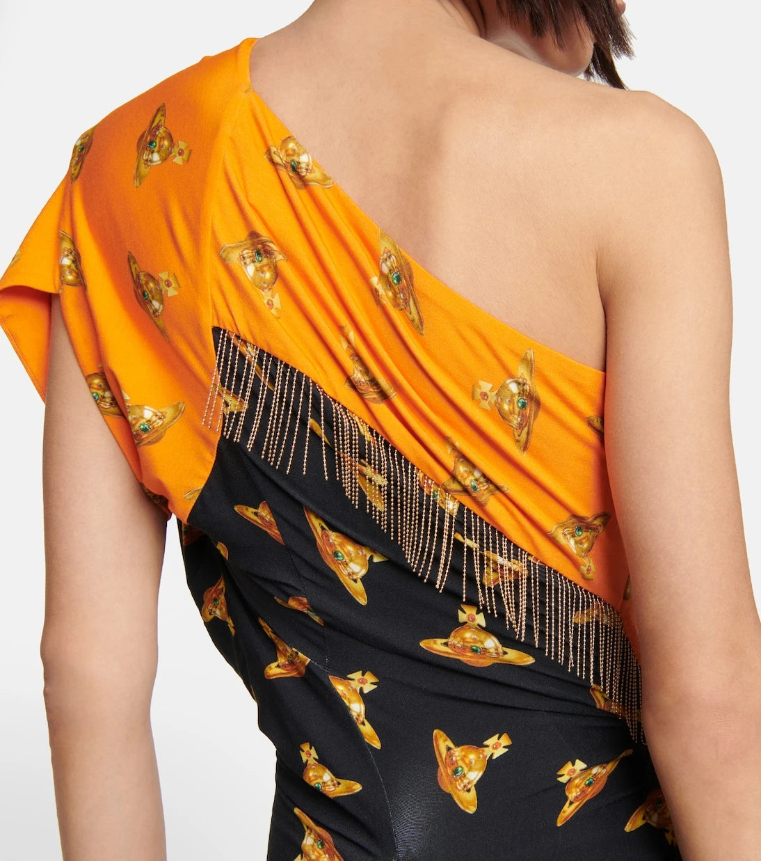 Vivienne Westwood - Printed one-shoulder midi dress