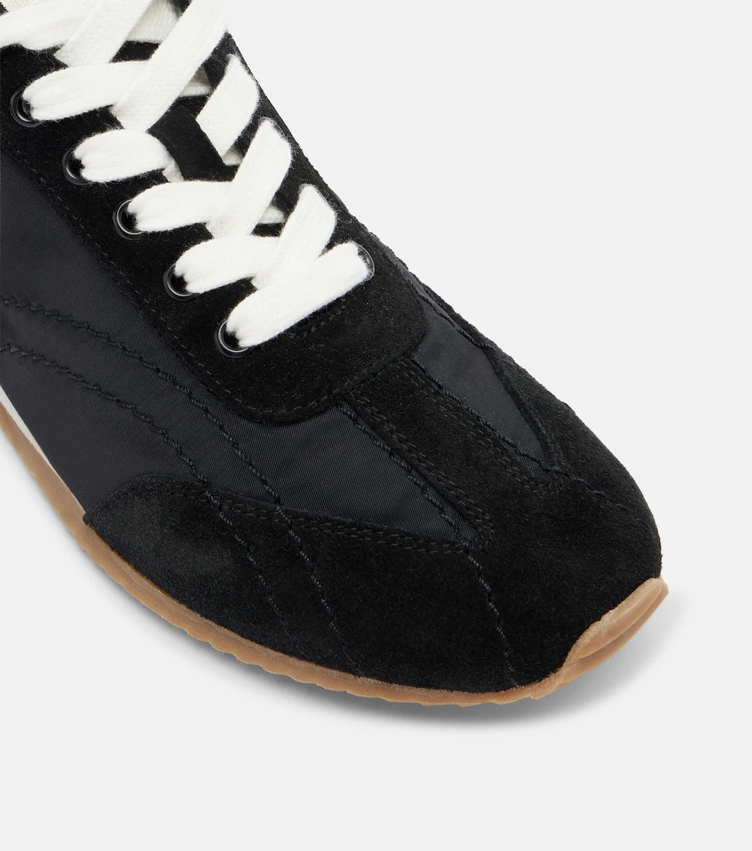 Toteme - Flex suede-trimmed sneakers