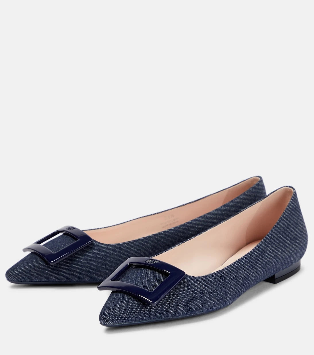 Roger Vivier - Gommettine Ball denim ballet flats