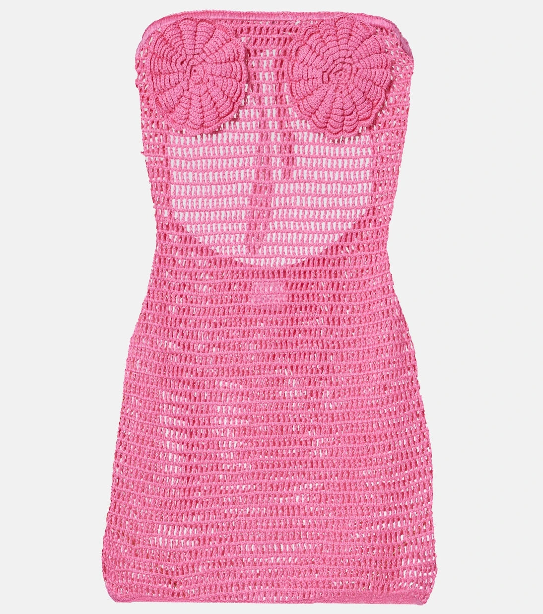 Anna Kosturova - Camellia crochet cotton minidress