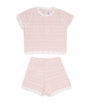 Cotton Crochet Top and Shorts Set (3 Months-4 Years)
