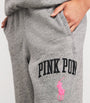 Cotton-Blend Pink Pony Sweatpants DARK VINTAGE HEATHER