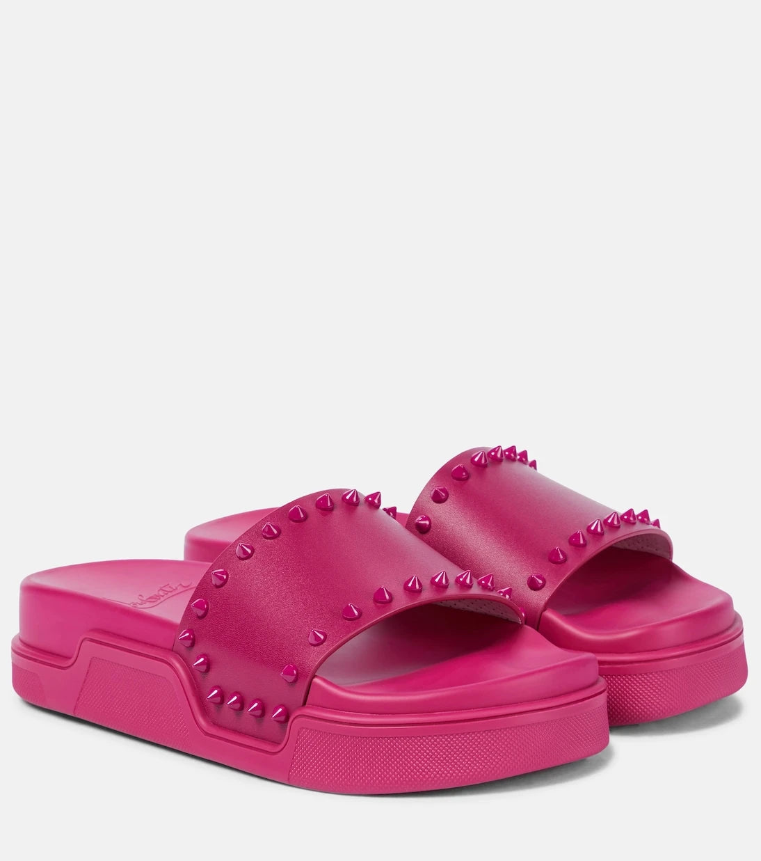 Christian Louboutin - Pool Stud embellished slides