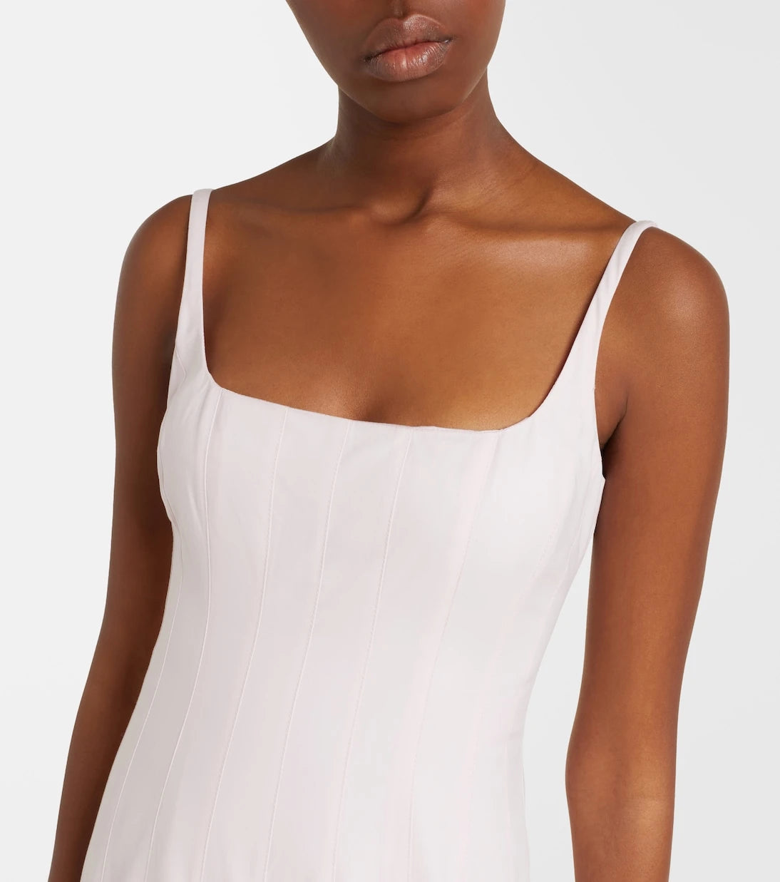 Jacquemus - Agave pleated cotton poplin midi dress