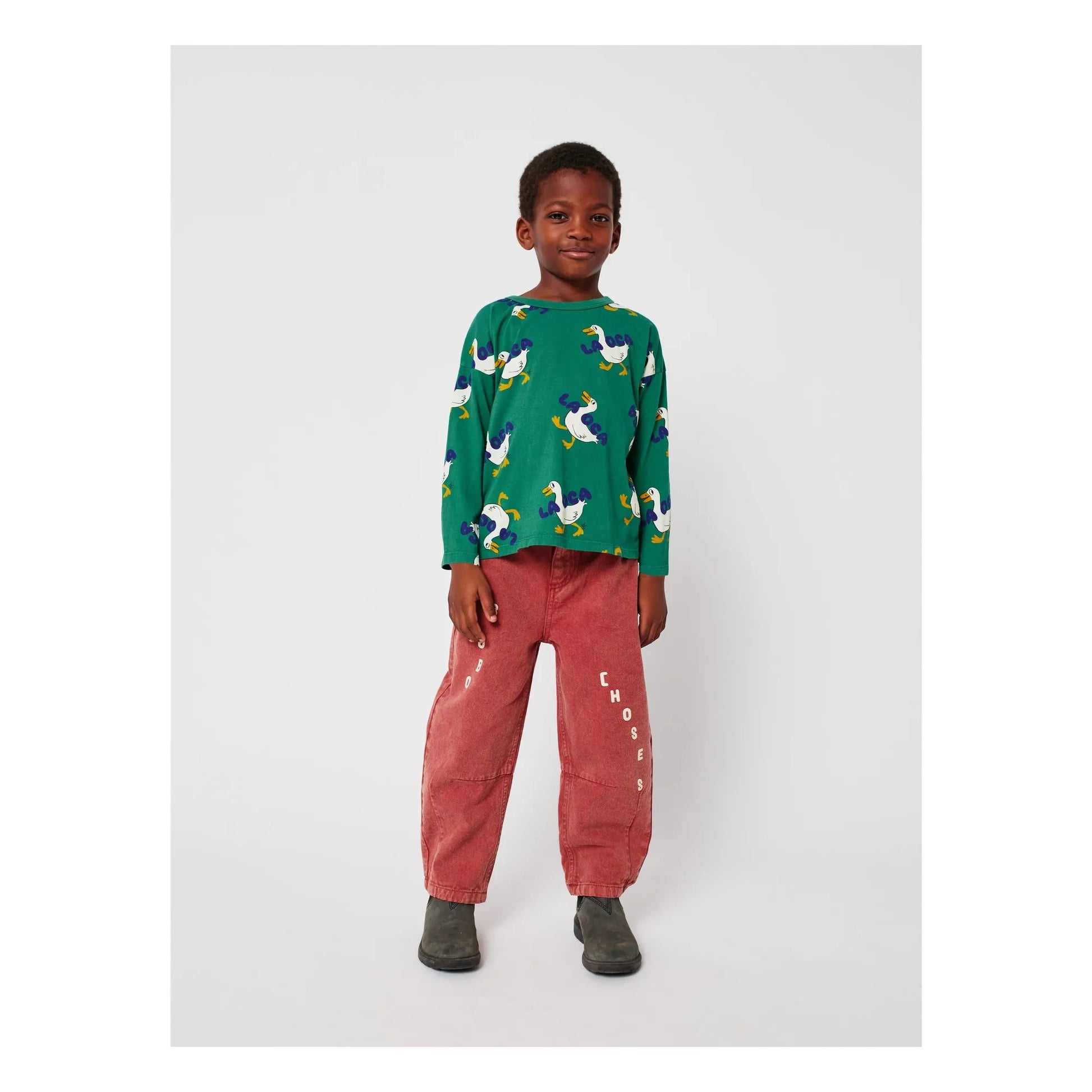 Bobo Choses - Organic cotton ducks T-shirt | Green