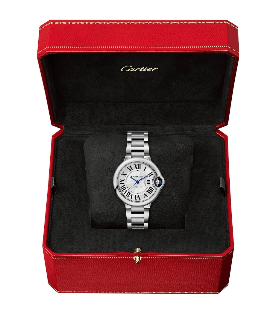 Stainless Steel Ballon Bleu de Cartier Watch 33mm