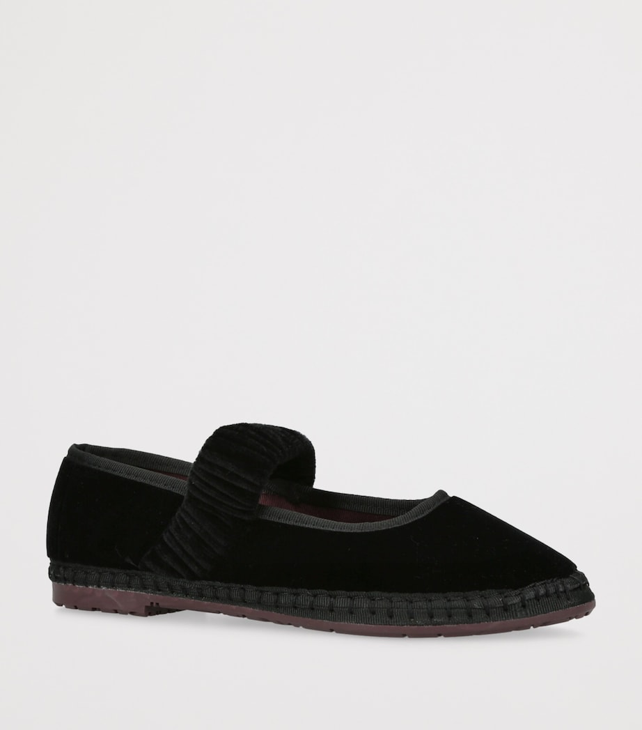 Flabelus Black Velvet Mafalda Espadrilles